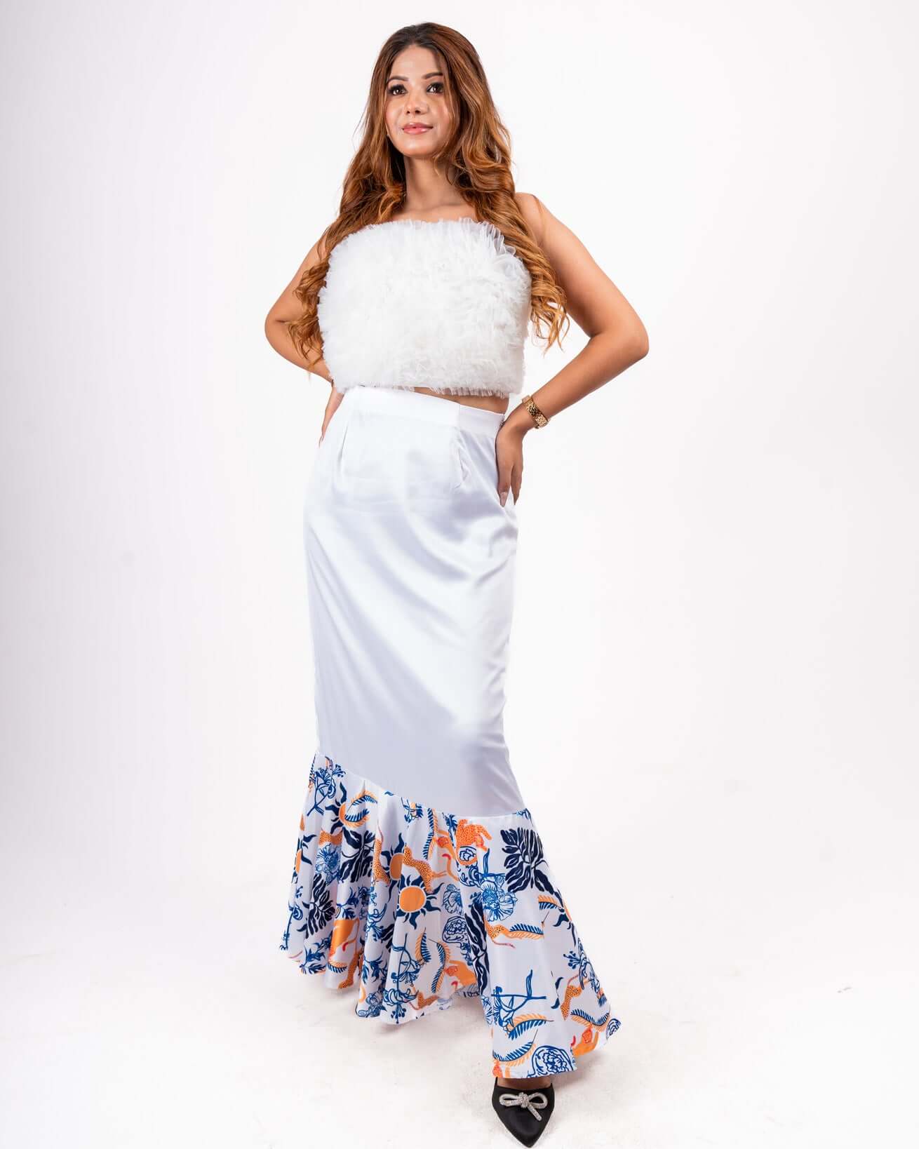 Top and Skirt, Co-ord Set, AI,BS,Co ord Dress,Co ords,Less Selling,LS,New Arrivals,NS,Women Online Clothing Collection, TOP-C-673, House Of Majisha