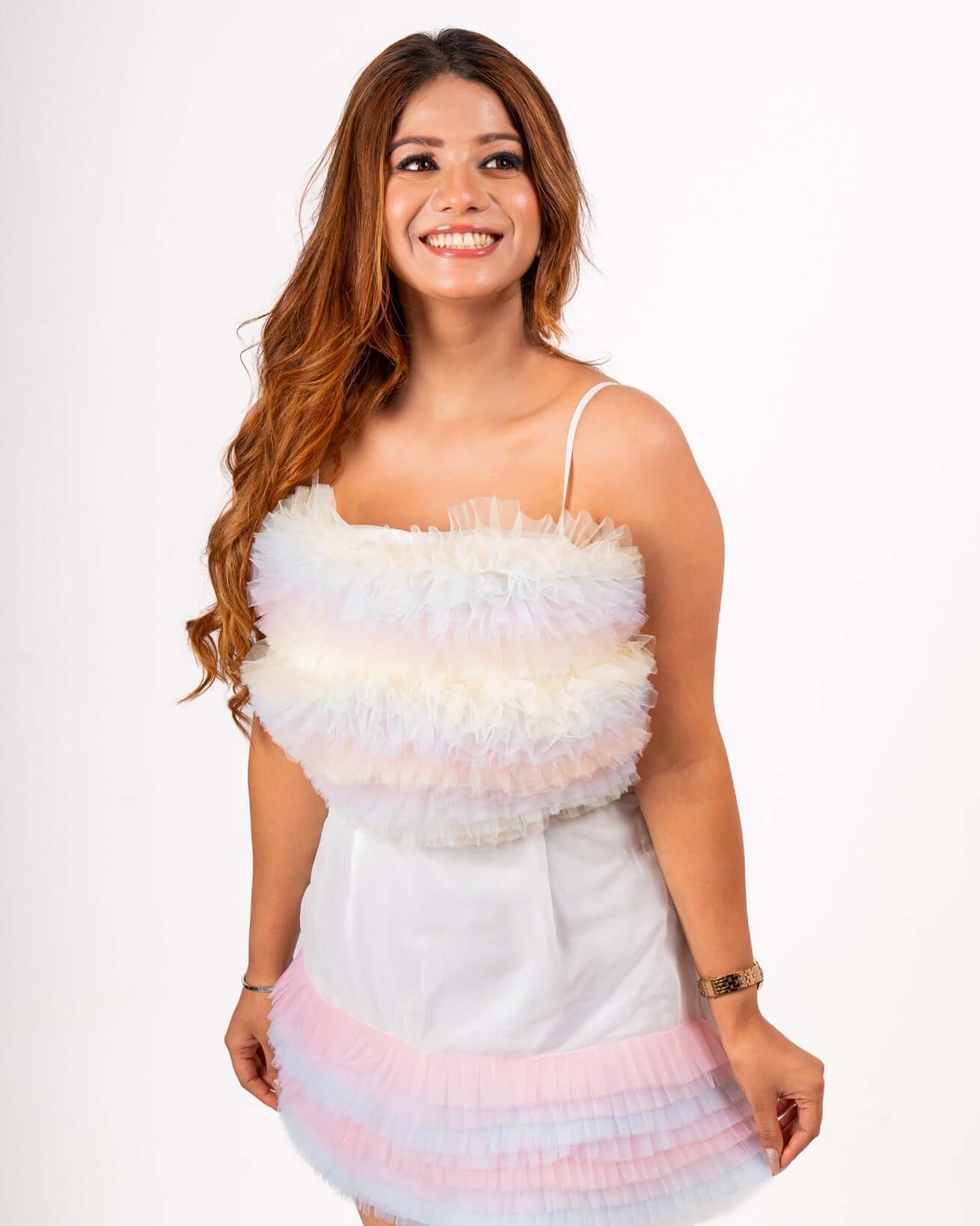 Ruffle Coord Set, New Arrivals, Women Online Clothing Collection, RUF-C-296, House Of Majisha