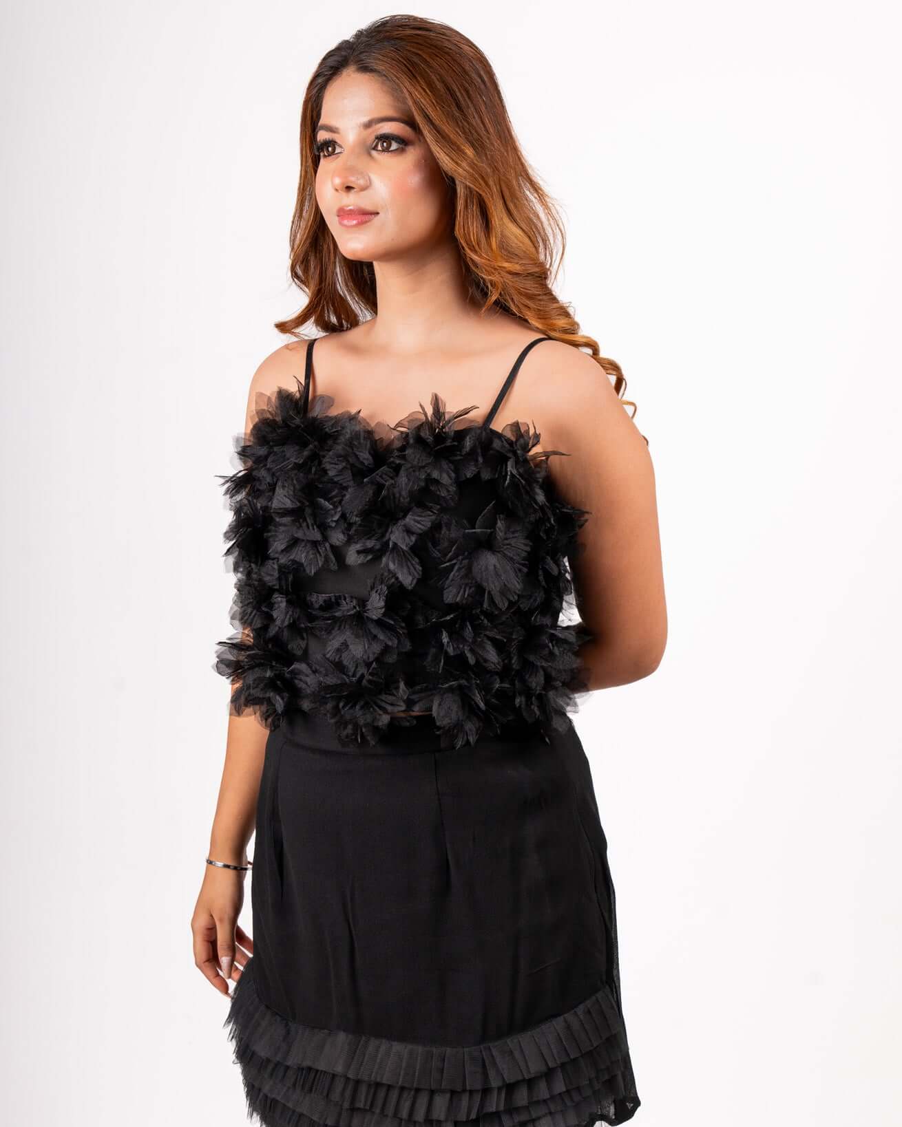 Ruffle Coord Set, Co-ord Set, AI,BS,Co ord Dress,Co ords,Less Selling,LS,New Arrivals,NS,Women Online Clothing Collection, RUF-C-131, House Of Majisha