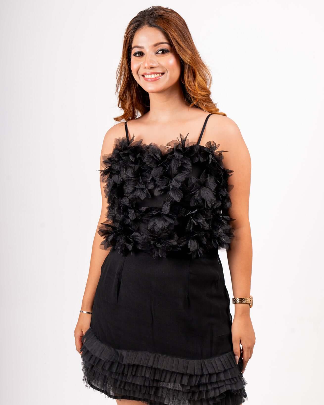 Ruffle Coord Set, Co-ord Set, AI,BS,Co ord Dress,Co ords,Less Selling,LS,New Arrivals,NS,Women Online Clothing Collection, RUF-C-131, House Of Majisha