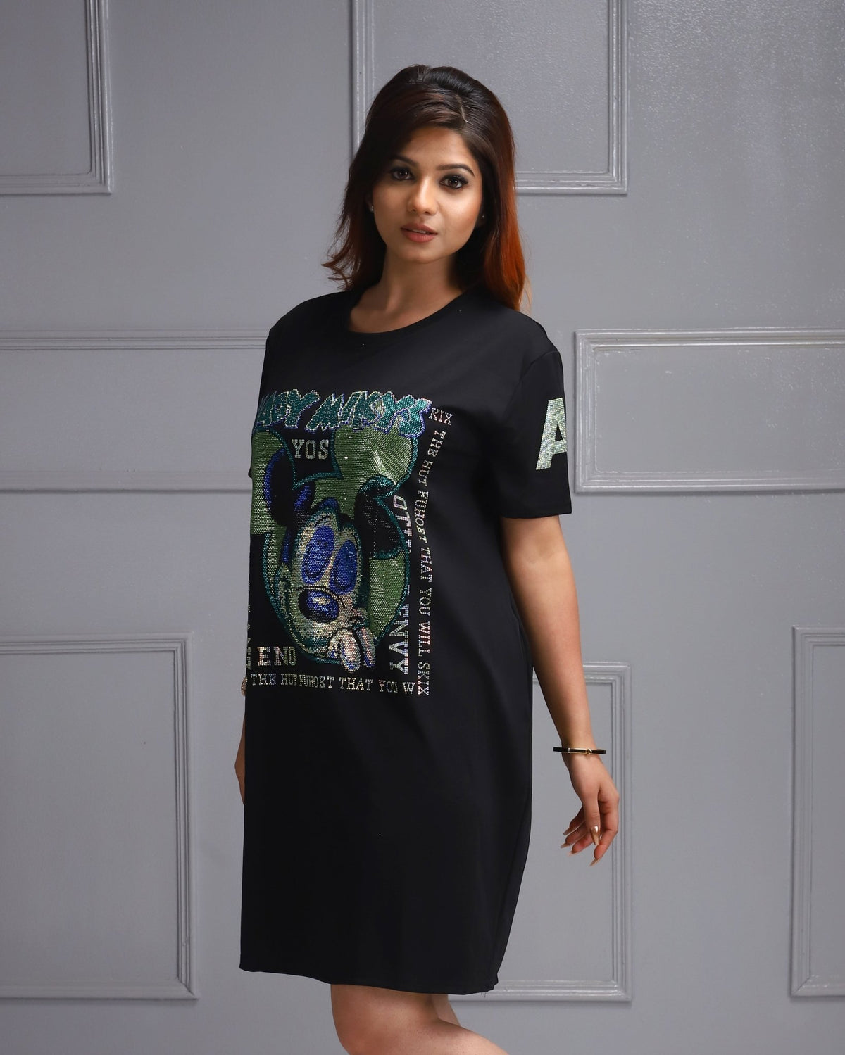 Women Black Crochet T-shirt, Ladies Co-ord Set, Coord set for women - House Of Majisha