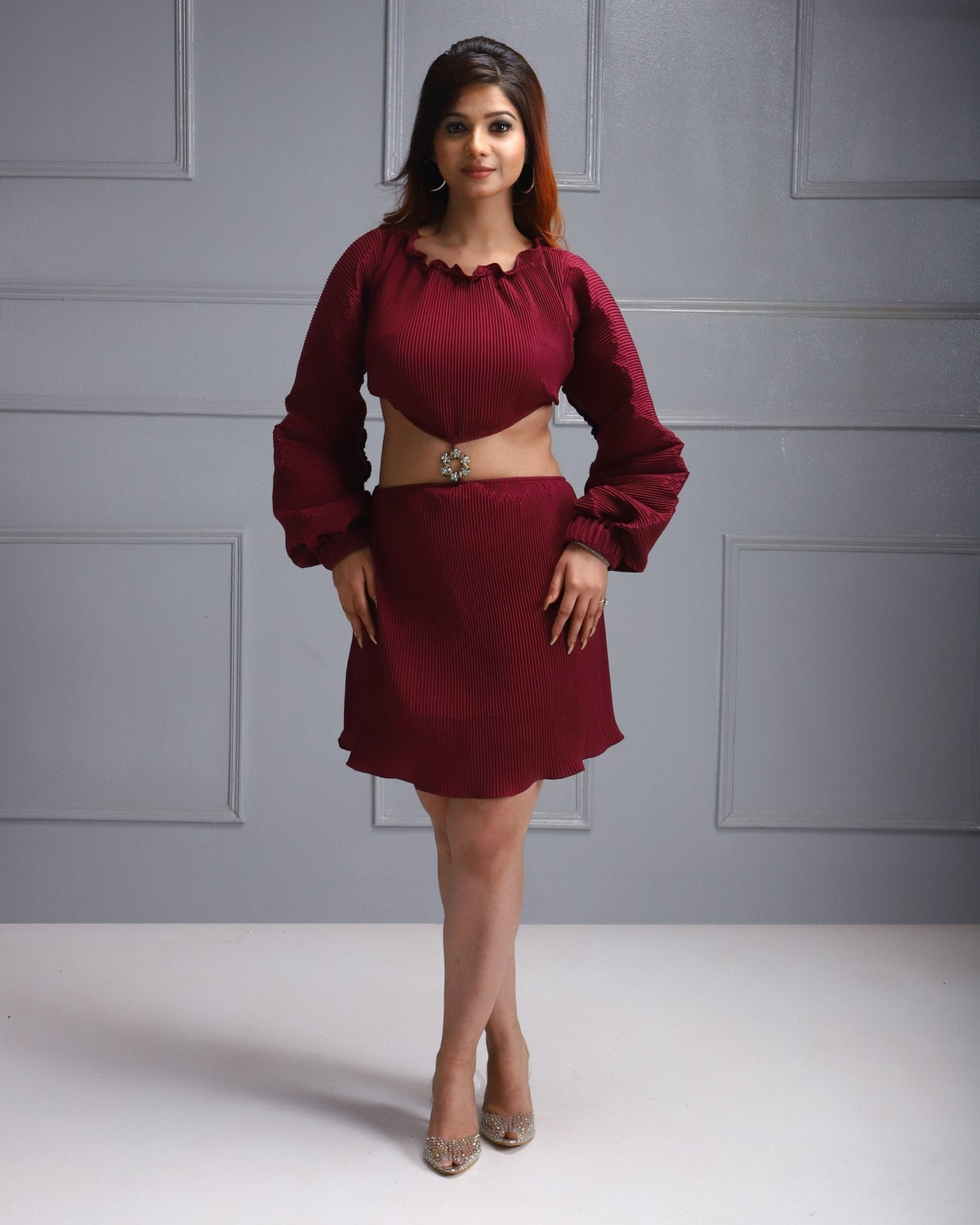 Women Crop Top and Skirt For Women Rs. 3200 Ladies Co-ord Set Women Co-ord Set House Of Majisha