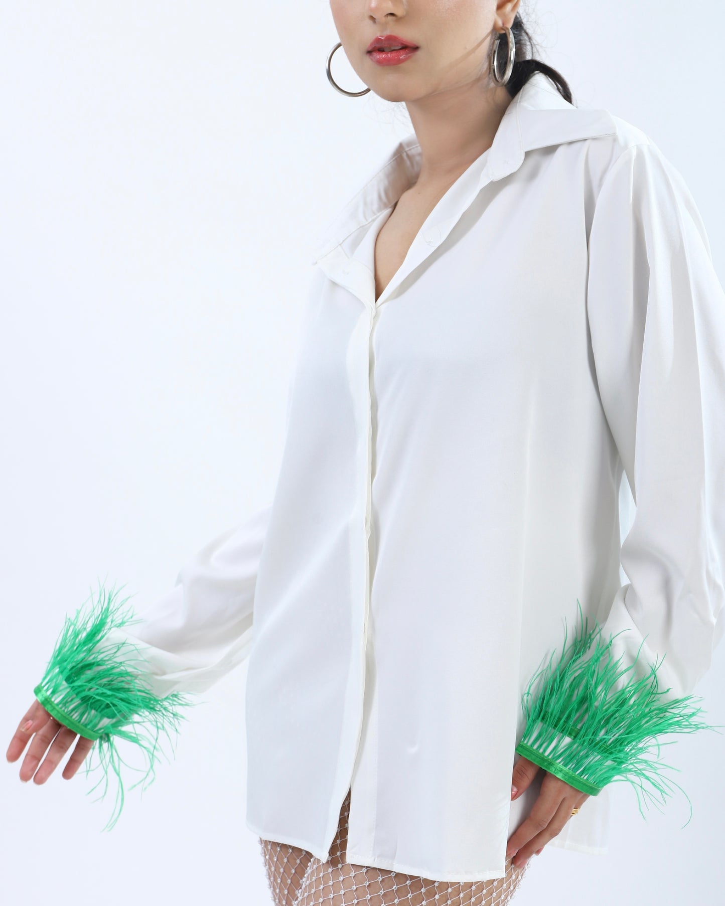 Women Satin Shirt Women wearing Long Shirt Girls Satin Shirts Ladies Shirt Dress - House Of Majisha