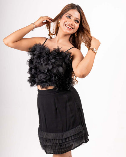 Ruffle Coord Set, Co-ord Set, AI,BS,Co ord Dress,Co ords,Less Selling,LS,New Arrivals,NS,Women Online Clothing Collection, RUF-C-131, House Of Majisha
