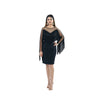 Women wearing "Black Fringe Dress", Black Dress BS Dresses Party Dress Short Dress Women Online Clothing 8278836871427 House Of Majisha