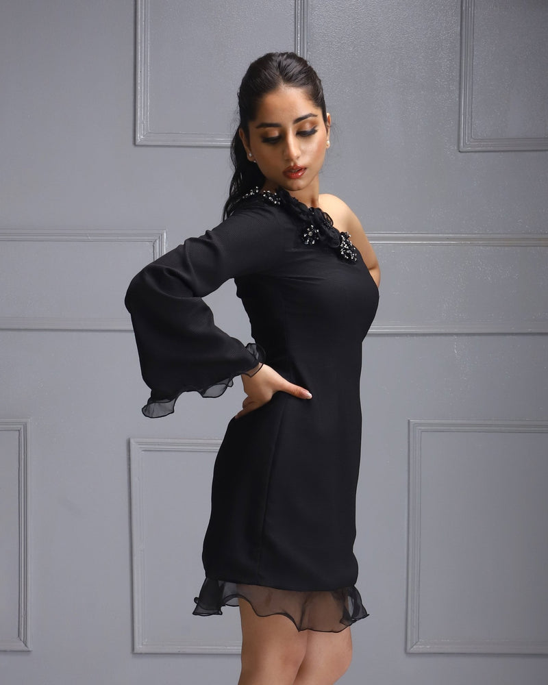 Women wearing "Chic Black Cocktail Dress", Black Dress Dresses Party Dress Short Dress Women Online Clothing 8348562194691 House Of Majisha