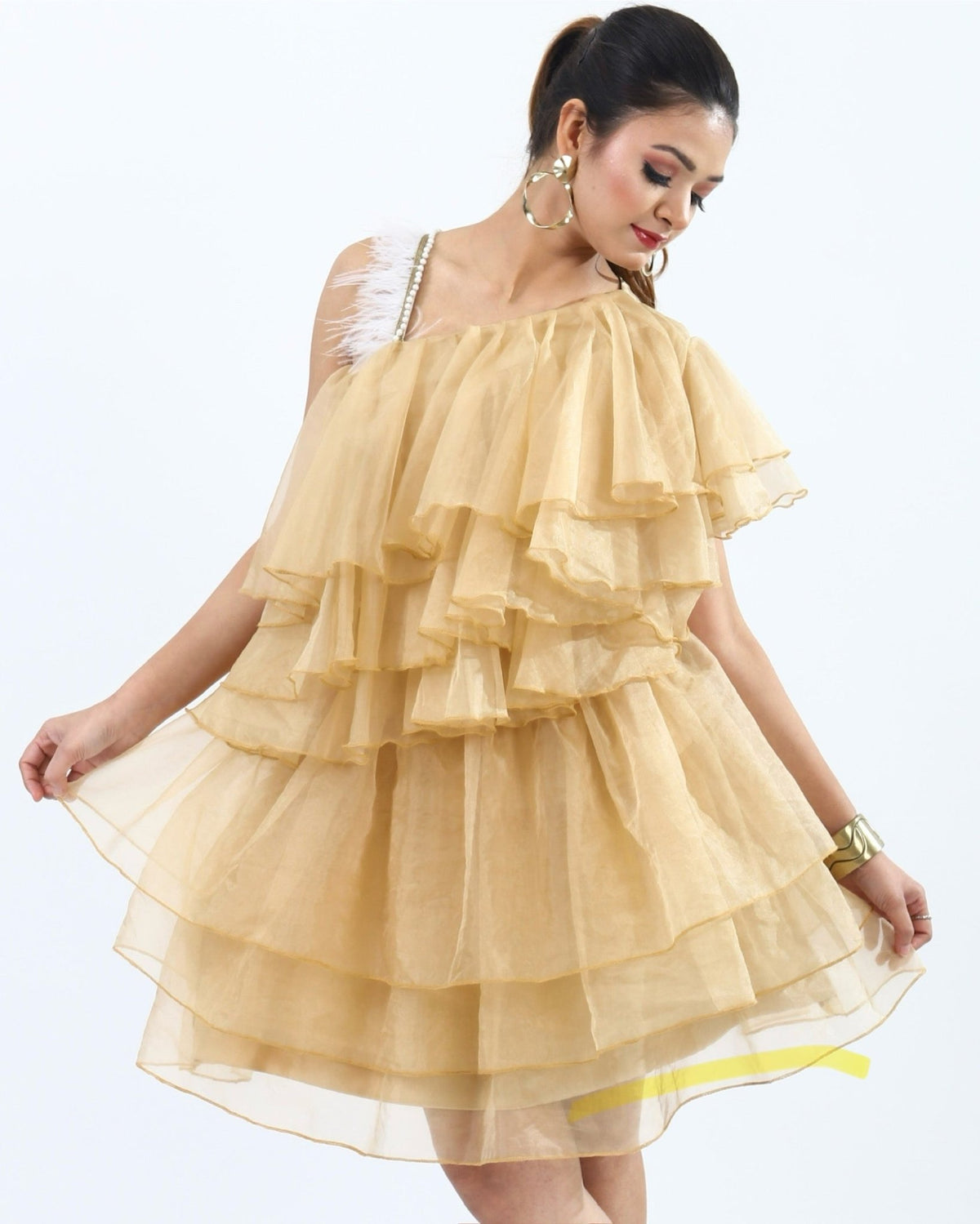 Women wearing Organza Dress, Dresses, Organza Dress, for Women Party Dress, Women Clothing, Women Wear House Of Majisha